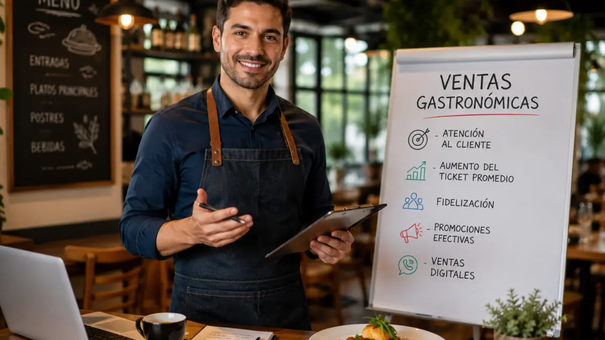 Cursos Gratis de Ventas Gastronómicas con Certificado Avalado